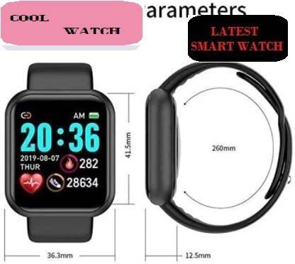 Jocoto A2204_A1 ADVANCE STEP COUNT STEP COUNT SMART WATCH BLACK(PACK OF 1) Smartwatch