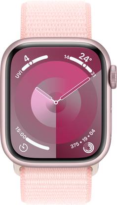 Apple Watch Series 9 GPS 41mm Pink Aluminium Case with Light Pink Sport Loop