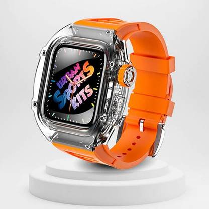 PunnkFunnk H9 Ultra Bluetooth calling ,Game & Transparent Case + Rubber Band Silicone Strap Smartwatch