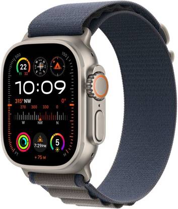 Apple Watch Ultra 2 GPS + Cellular 49mm Titanium Case with Blue Loop - Large
