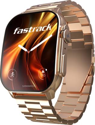Fastrack Revoltt FS2Pro-1.96''|Super AMOLED Curved|Premium Glossy Metal|1000 Nits|Fashion Smartwatch