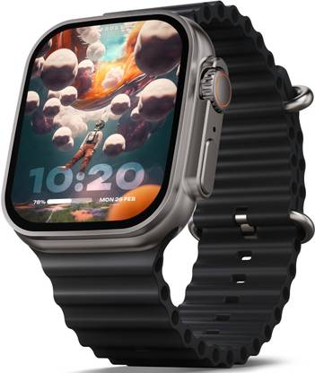Boult Crown 1.95'' Screen, BT Calling, Working Crown, Zinc Alloy Frame, 900 Nits, SpO2 Smartwatch