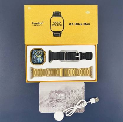 EVAAENTERPRISES G9 ULTRA GOLD WITH EXTA STRAP Smartwatch