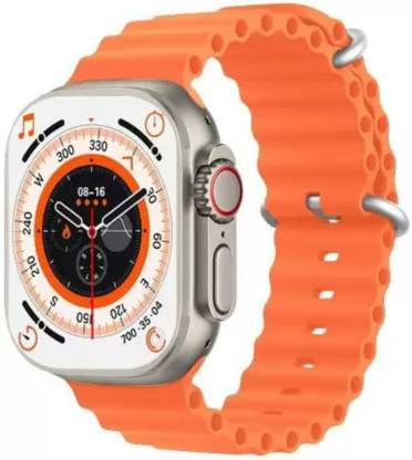 Fuziqra Smartwatch T800 Smart (Orange Man & Woman Free size Smartwatch