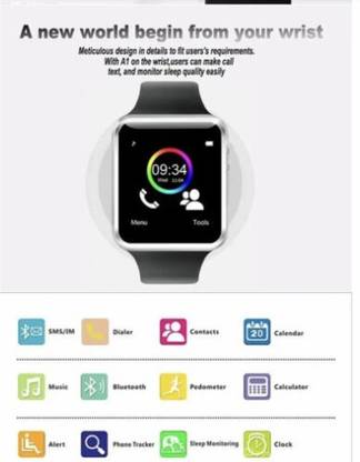 YAROH YVK-A1 WristWatch Bluetooth Smart Watch Sport Pedometer Smartwatch For Android Smartwatch