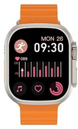 GUGGU DLN58S8 Ultra Latest Bluetooth Calling High with All Sports Features (Orange) Smartwatch