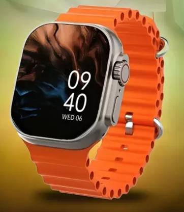 ROUDRANTAK T800 Smartwatch in Eye-Catching Orange with Advanced Bluetooth Calling Smartwatch