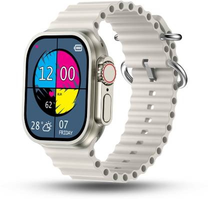 Pebble Cosmos Engage 1.95" Largest Display,High-Resolution,BT Calling,Wireless Charging Smartwatch