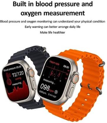 FRONY HYT_591A__T-800 Ultra Series Biggest Display Smart Watch 24/7 (Orange) Smartwatch