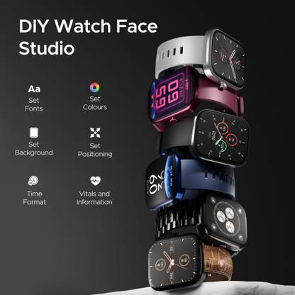 boAt Ultima Prism with 1.96" AMOLED Display,BT Calling,boAt Coins & Watch Face Studio Smartwatch  (Black Strap, Free Size)