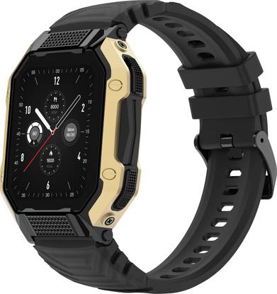 Fire-Boltt Shark 1.83 Smartwatch with Rugged Outdoor Design, Bluetooth Calling Smartwatch  (Gold, Black Strap, Free Size) at Rs. 1499