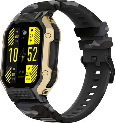 [For Flipkart Axis Bank Card] Fire-Boltt Shark 1.83” Smartwatch with Rugged Outdoor Design, Bluetooth Calling Smartwatch  (Grey Strap, Free Size)