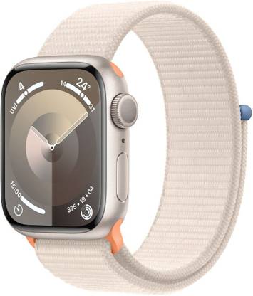 Apple Watch Series 9 GPS 41mm Starlight Aluminium Case with Starlight Sport Loop