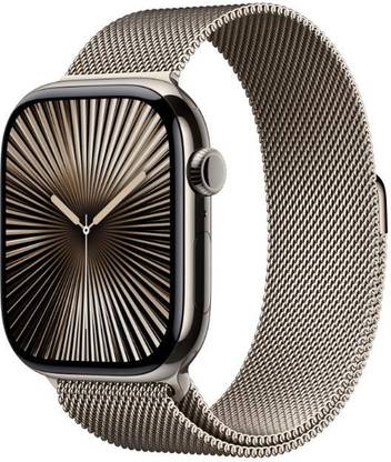 Apple Watch Series 10 GPS + Cellular 46mm Natural Titanium with Milanese Loop