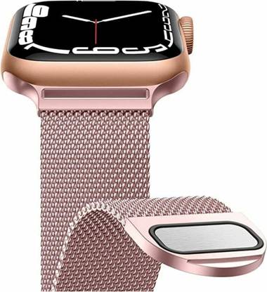 SSE APPLE IWATCH STAINLESS STEEL MAGNETIC CLASP STRAP ROSEGOLD 38MM/40MM WATCHES Smart Watch Strap