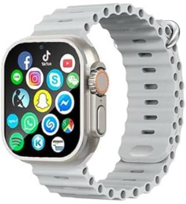 GMS T800 Ultra Biggest Display with Bluetooth Calling Wireless Magnetic Charger Smartwatch