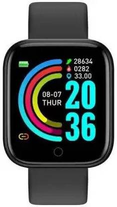 FOZZBY F69(d20) PLUS distance sedentary Smart Watch Black(pack of 1) Smartwatch