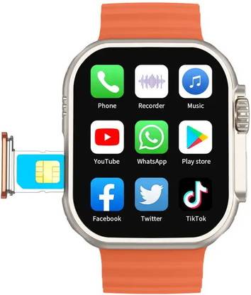 MZKART S8 Ultra 5G Amoled Wifi GPS Network 4GB RAM 64GB Storage Smart Watch Smartwatch