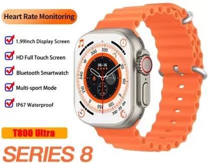 Ephemeral Ultra Series 8 WATERPROOF Watch NFC Door Unlock Bluetooth Call Fitness Bracelet Smartwatch