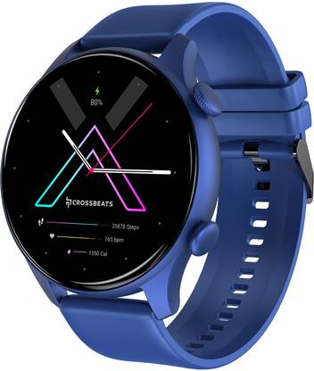 CrossBeats Orbit Apex SUPER AMOLED Display, BT Calling 60 Sports Mode, 3D Anti Glare Glass Smartwatch