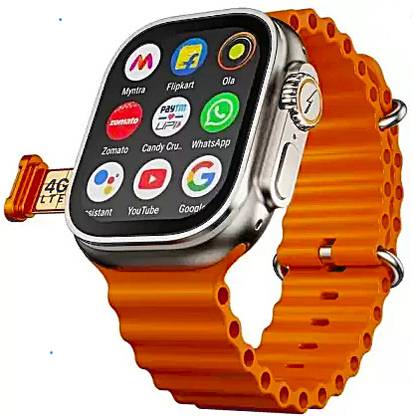 Booms Bass & S8 4G network Sim Card Android System T800 Ultra Smartwatch