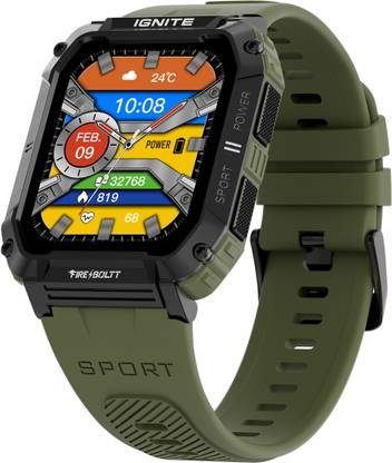 Fire-Boltt Combat 49.5mm (1.95) Display, Rugged Outdoor Design, Voice Assistant BT Calling Smartwatch
