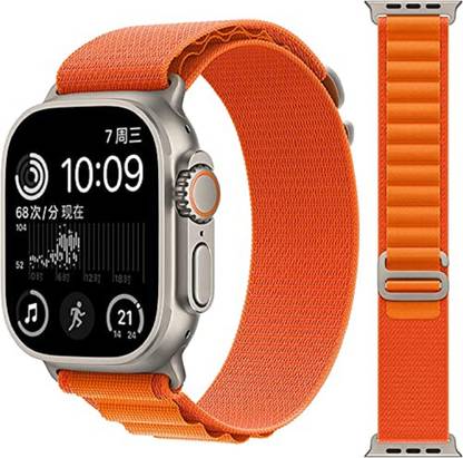 WOLFFIA Alpine Loop Nylon Bands/Straps Compatible with Watch 49mm 45mm 44mm 42mm Men & Women, Adjustable Strap with Metal G-Hook Premium Strap for iWatch Ultra Series SE 8 7 6 5 4 3 2 1 (Only Alpine Loop Strap for Apple iWatch, Watch NOT Included) Smart Watch Strap