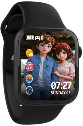 NSP STORE T55 Series 8 Smart Watch Bluetooth Calling and Fitness Tracker Black Smartwatch Smartwatch