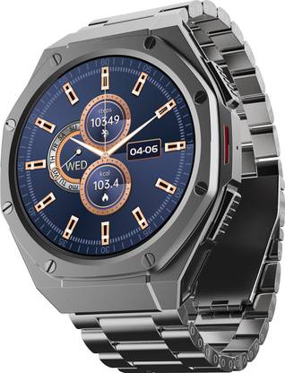 boAt X600 w/ 1.43" AMOLED Display, BT Calling & Ultra Premium Metal Body Smartwatch