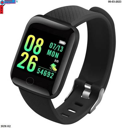 Bydye K2502 ID116_ ADVANCE HEART RATE SLEEP MONITOR SMART WATCH BLACK(PACK OF 1) Smartwatch