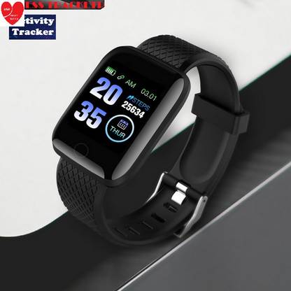 Bymaya E2243 ULTRA_ID116 ACTIVITY TRACKER SLEEP TRACKER SMART WATCH BLACK (PACK OF 1) Smartwatch
