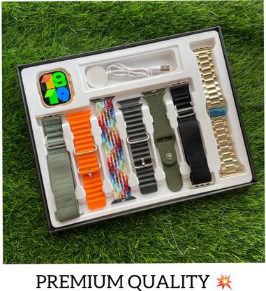 MICROBOTS 7 straps golden ultra edition smartwatch with 7 straps smart watch Smartwatch