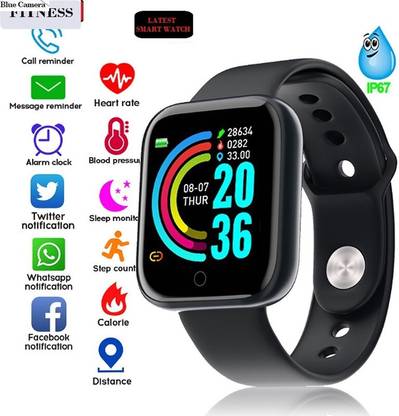 Bydye AR1446 D1465 ADVANCE HEART RATE STEP COUNT SMART WATCH BLACK(PACK OF 1) Smartwatch
