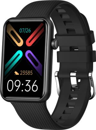 Gizmore Slate 1.57 inch AOD Display| 500 NITS | AI | Sports Modes | SpO2 , BT Calling Smartwatch  (Black Strap, Free Size) at Rs. 1299