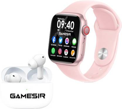 GameSir I8 Pink-A1 Full Screen Touch Watch Specially Made for Girl & Women Smartwatch