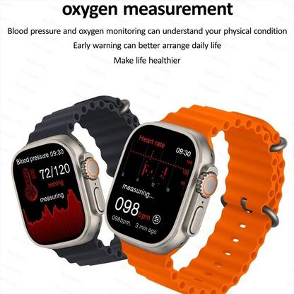 Faux Rabit T800 Ultra Watch with Advanced Bluetooth Calling, ocean strap Smartwatch