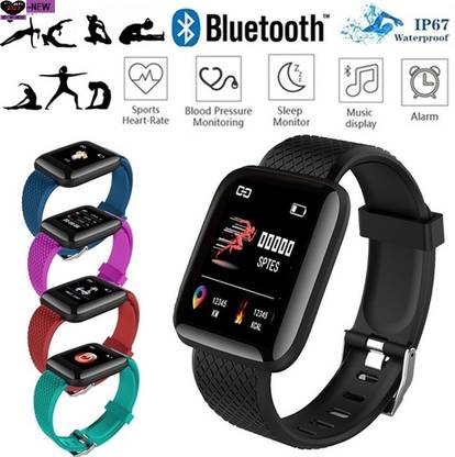 SAWARDE DS1213 ID116_ LATEST FITNESS TRACKER MULTI SPORTS SMARTWATCH BLACK(PACK OF 1) Smartwatch