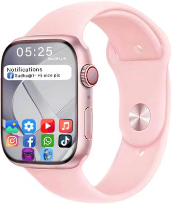 GameSir I8 Pink-A1 Full Screen Touch Watch Specially Made for Girl & Women Smartwatch