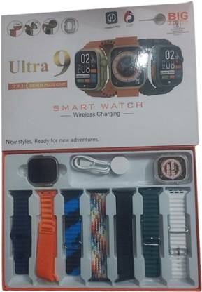 CLUBCLASSY T10 Ultra 9 smartwatch calling hd with 7 straps for men and women 2.1" Smartwatch