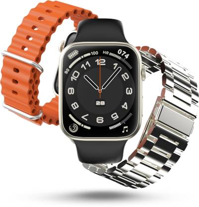 Pebble Trio 1.96" Infinite Display, 3 Straps, BT Calling, Health Suite Smartwatch