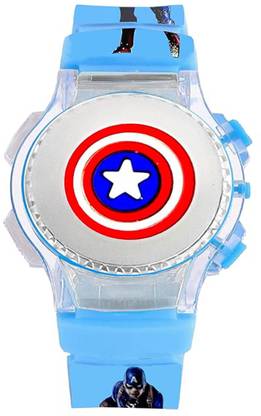 windexa Digital Kids Children Cartoon Toy Rotating Top with Lights Watch for Boys Smartwatch