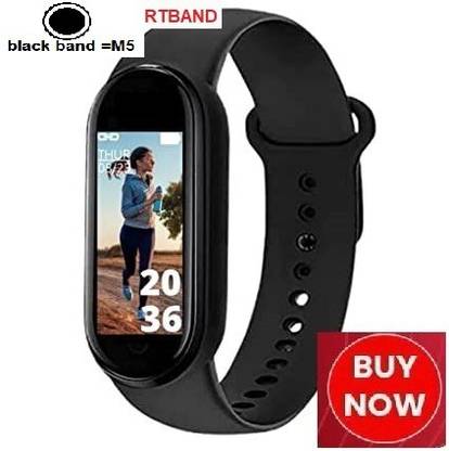 DEROWN F1984 M5_MAX STEP COUNT BLUETOOTH SMART BAND BLACK(PACK OF 1)
