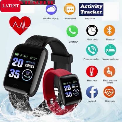 Jocoto E268 MAX_ID116 STEP COUNT BLUETOOTH SMART WATCH BLACK (PACK OF 1) Smartwatch