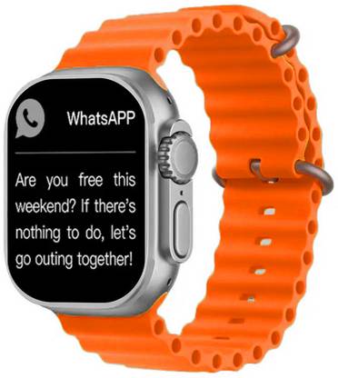 Foxne Point Ultra 1.96' big screen Smart Watch Series 8 BT Calling, Wireless Charge Smartwatch