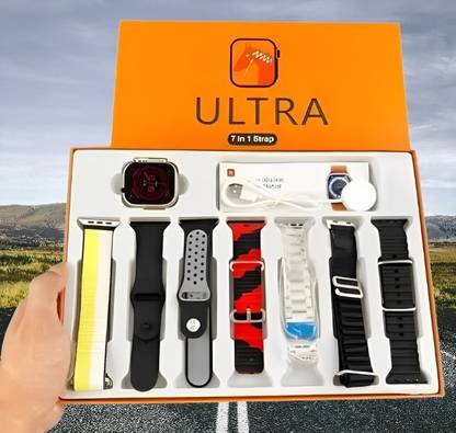 Luyten tech Latest Modal of Ultra Watch With 7 Straps & Best Quality Smartwatch