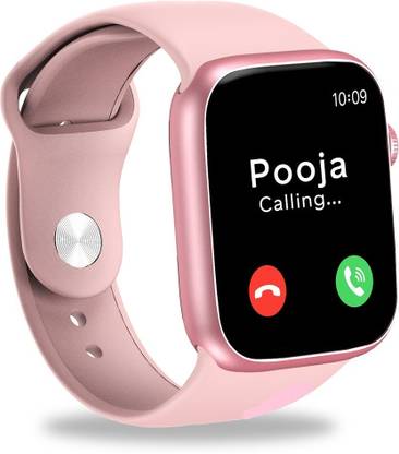 WTG I8 Pink-A1 Full Screen Touch Watch Specially Made for Girl & Women Smartwatch
