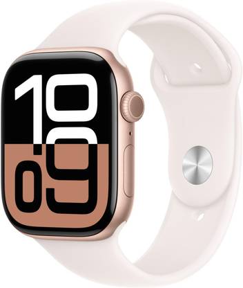 Apple Watch Series 10 GPS 46mm Rose Gold Aluminium with Light Blush Sport Band
