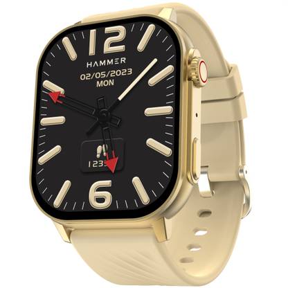 Hammer Arctic 2.04" SUPER AMOLED Bluetooth Calling, AI Voice Assistance, Metallic Build Smartwatch