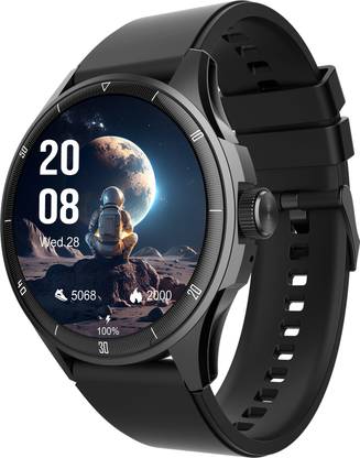 beatXP Vega Neo 1.43 Super AMOLED Display with BT Calling, AI Voice Assistant & IP68 Smartwatch  (Electric Black Strap, Free Size) at Rs. 1499