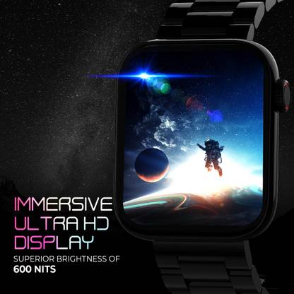 PA Maxima Pro Coral 1.9"Ultra HD Curved Display 600 Nits, BT Calling, Premium Metallic Smartwatch